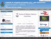 Tablet Screenshot of comune.vairano-patenora.ce.it